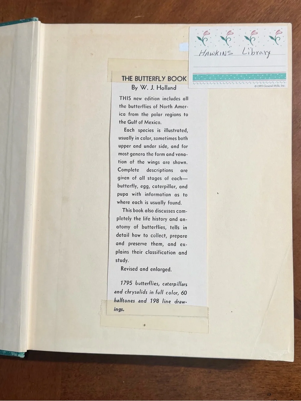 The Butterfly Book by - Teal Clothbound Coffee Table Book